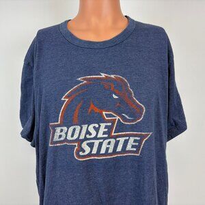 Boise State Broncos T Shirt Mens Size 2XL Blue NCAA Retro College